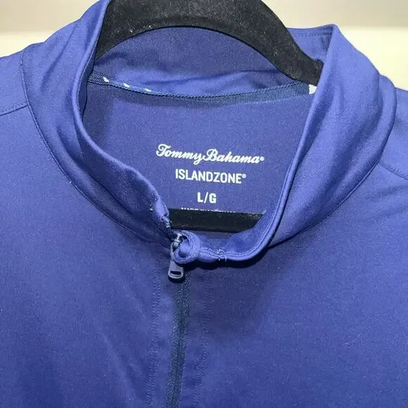 Tommy Bahama Dress Womens Navy Blue Midi Sleeveless Golf Size L - Picture 2 of 9